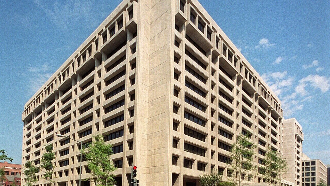 The International Monetary Fund headquarters building in Washington, D.C.