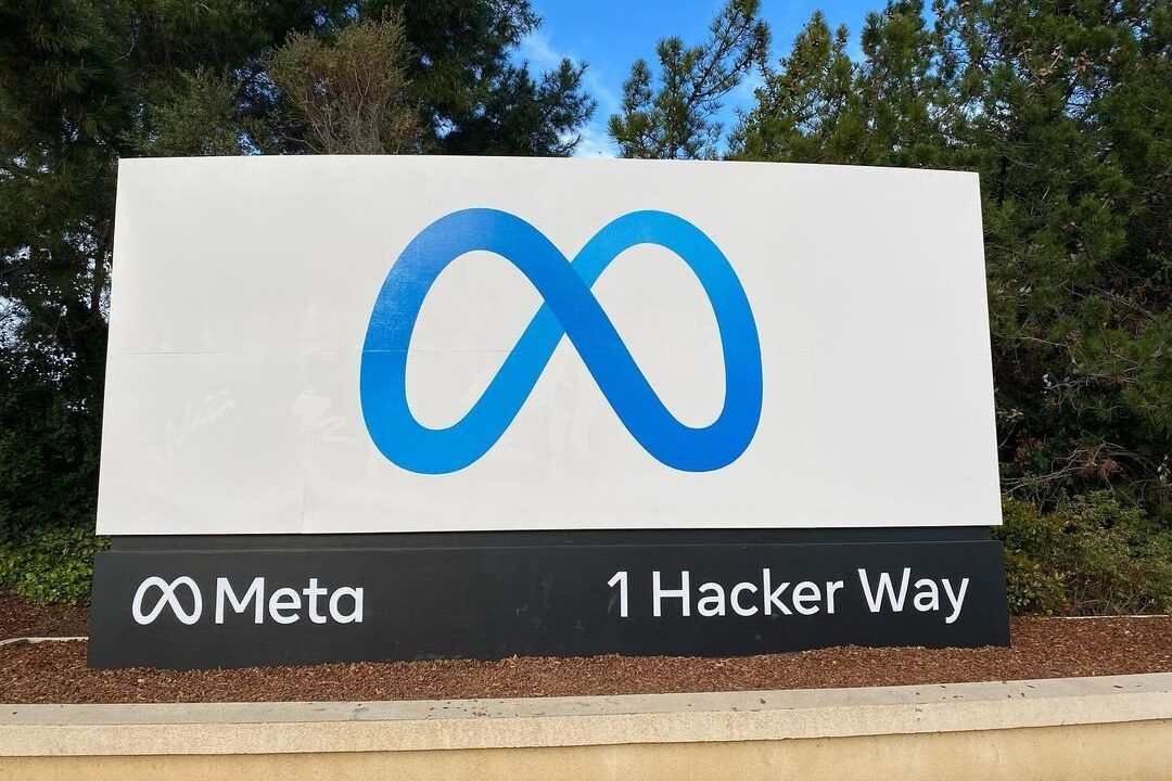 Meta headquarters sign