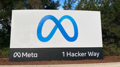 Meta headquarters sign