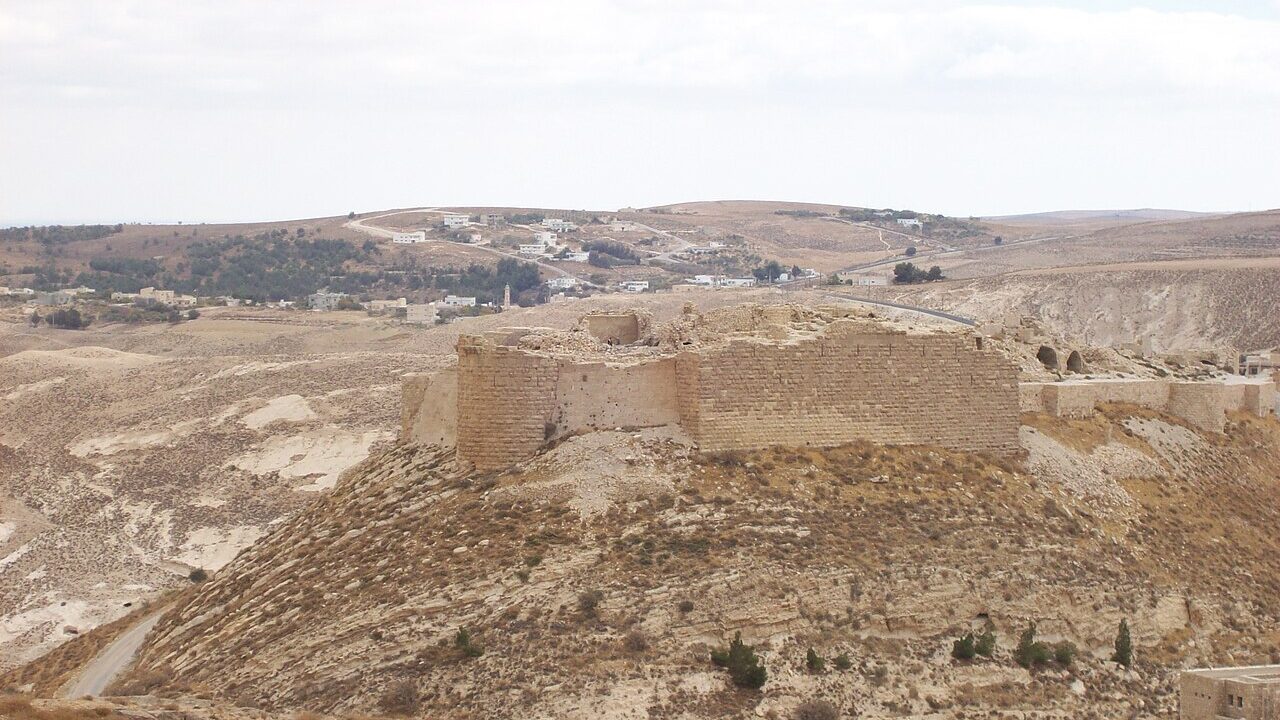 Crusader castle in Kerak Jordan