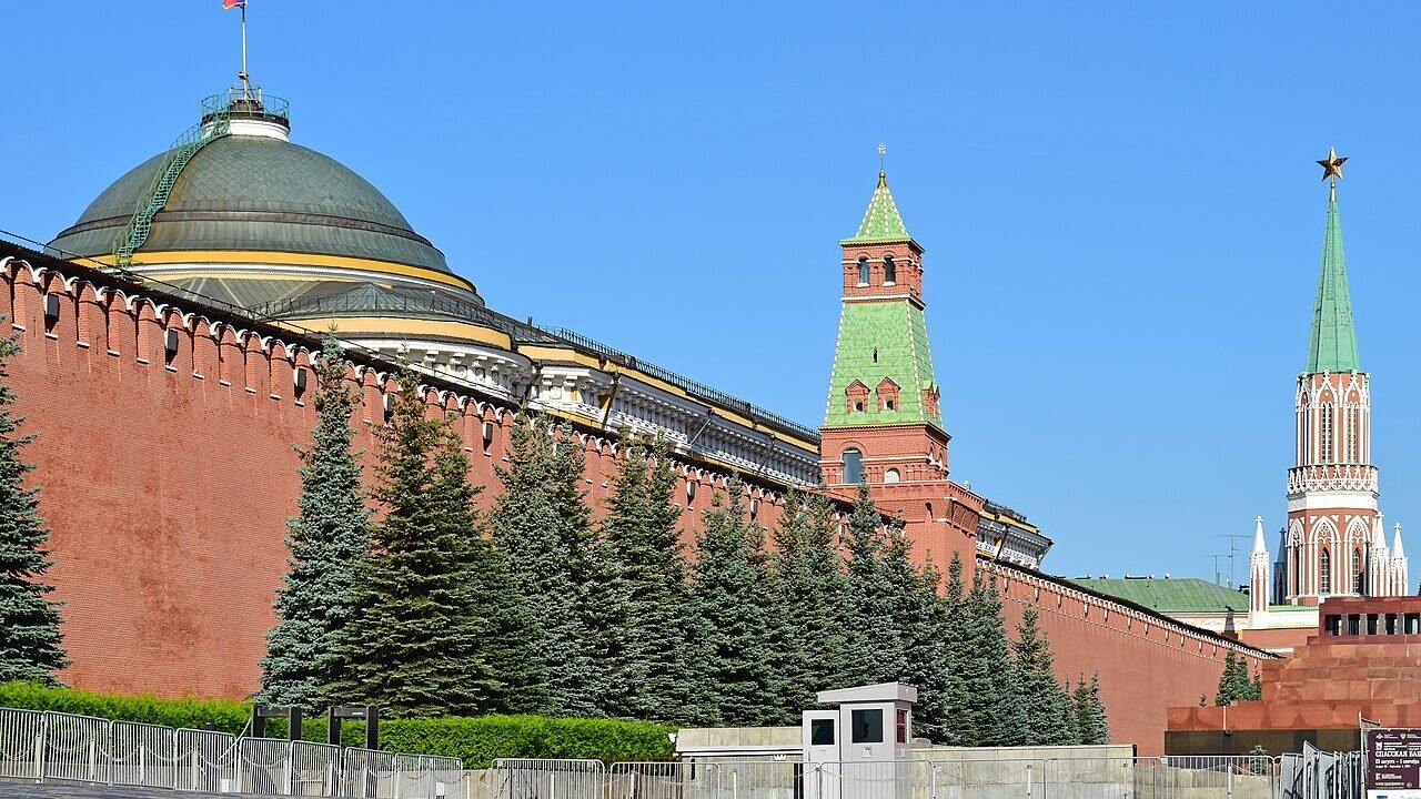 The Kremlin wall and towers on Red Square in Moscow