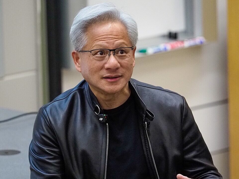Jensen Huang speaking at Stanford University